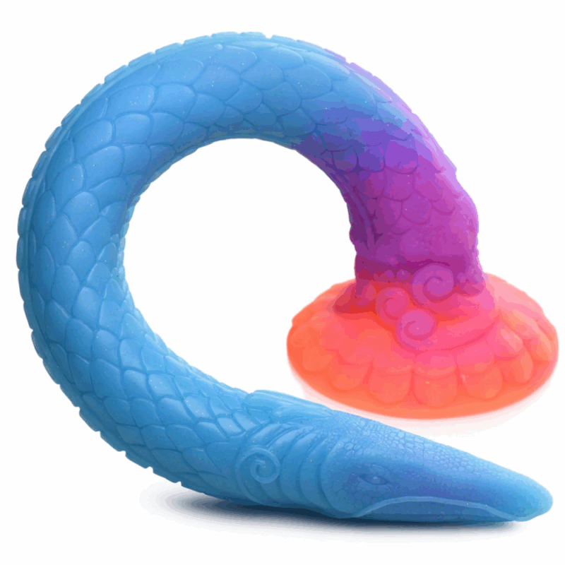 Makara - Glow in the Dark - Siliconen Slang Dildo - Afbeelding 3