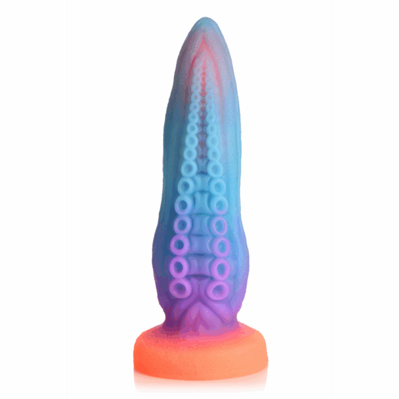 Tenta-Cock - Glow-in-the-Dark Siliconen Dildo - Afbeelding 4
