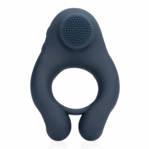 Vibrerende Cockring met Clitoris Stimulatie - Indigo Blauw