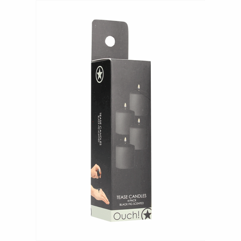 Tease Candles - Disobedient - 4 Stuks - Zwart - Afbeelding 2