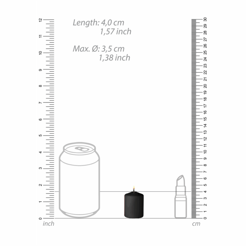 Tease Candles - Disobedient - 4 Stuks - Zwart - Afbeelding 4