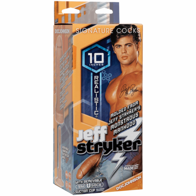 Jeff Stryker - Realistische Dildo met Vac-U-Lock Zuignap - Afbeelding 2