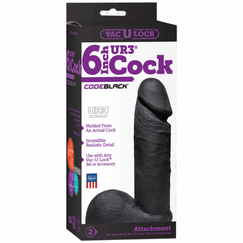 CodeBlack - ULTRASKYN Dildo - 6 / 15 cm - Afbeelding 2