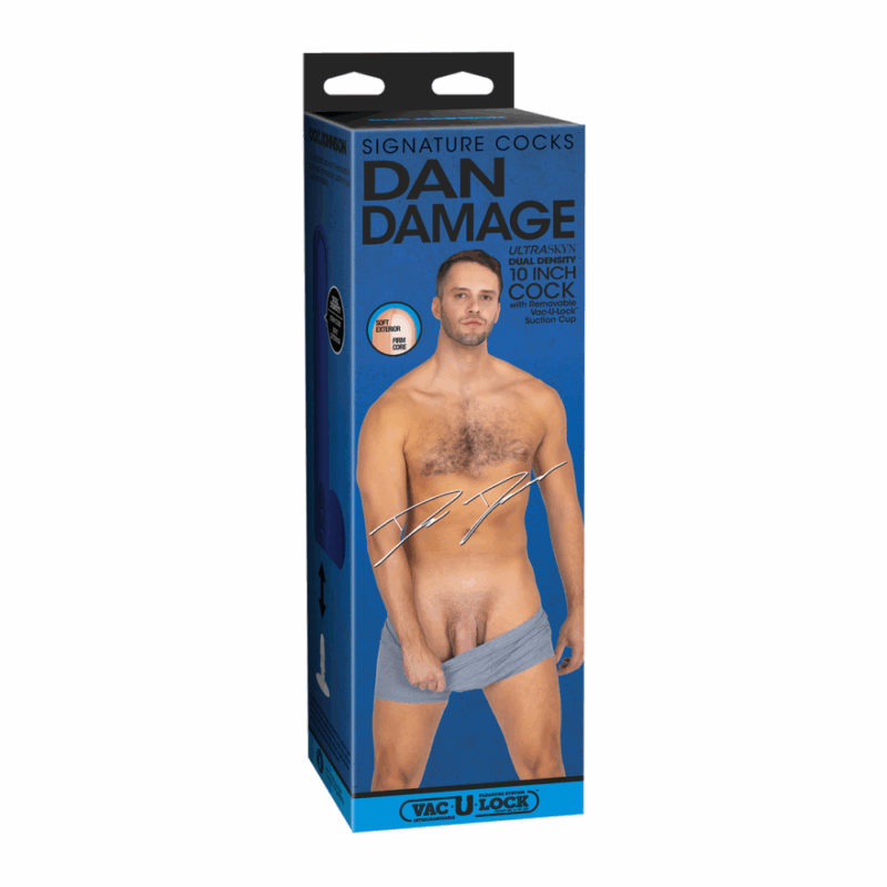 Dan Damage - Realistic ULTRASKYN Dildo - 10 / 25 cm - Vanille - Afbeelding 2