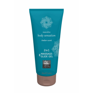 2 in 1 Massage en Glide Gel - Amber / 200 ml