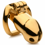 Golden Dominion chastity – vergulde 18K gold kuisheidskooi met luxe afwerking