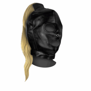 Mask met Blonde Ponytail 