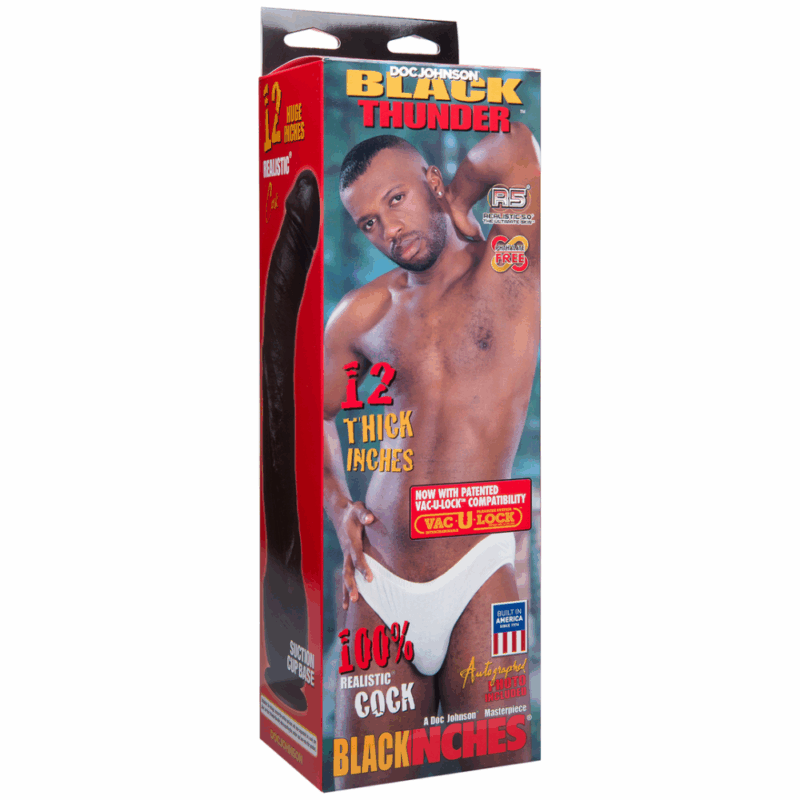 Black Thunder Dildo 30cm - Afbeelding 2