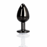 Metalen buttplug met diamant – perfect voor subtiele anal stimulatie