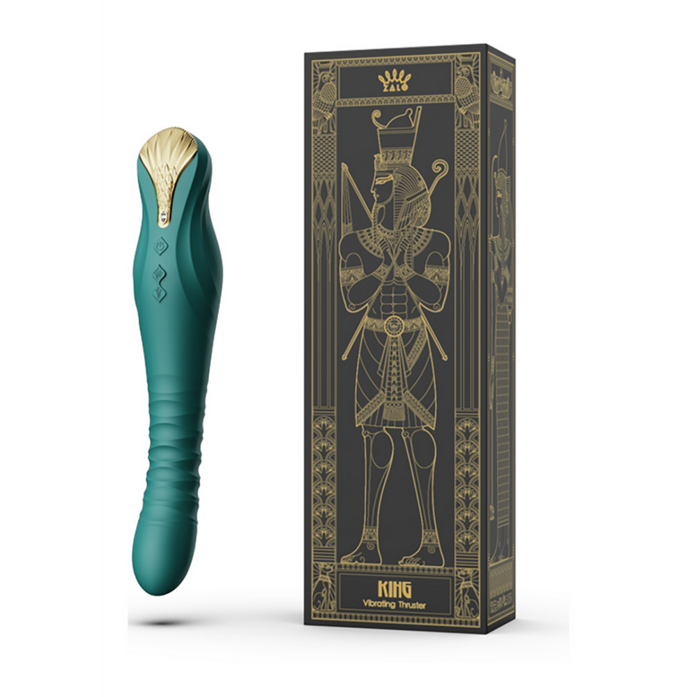 King Power Thrust vibrator – luxe ZALO thrusting toy met snelle stoottechnologie