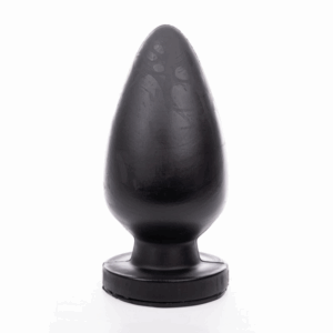 Grote eivormige buttplug van 21,5 cm met Hung System-basis