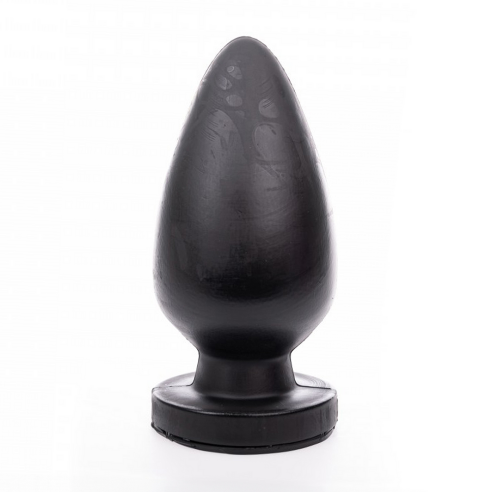 Grote eivormige buttplug van 21,5 cm met Hung System-basis