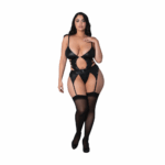 Kira Open Basque plussize – open lingerie basque met verstelbare pasvorm