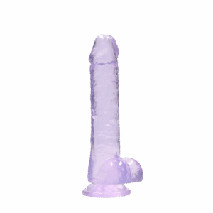 Transparante dildo met ballen en zuignap – ideaal voor realistische penetratie