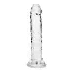 Slanke transparante dildo met zuignap – ideaal voor subtiele realistische penetratie