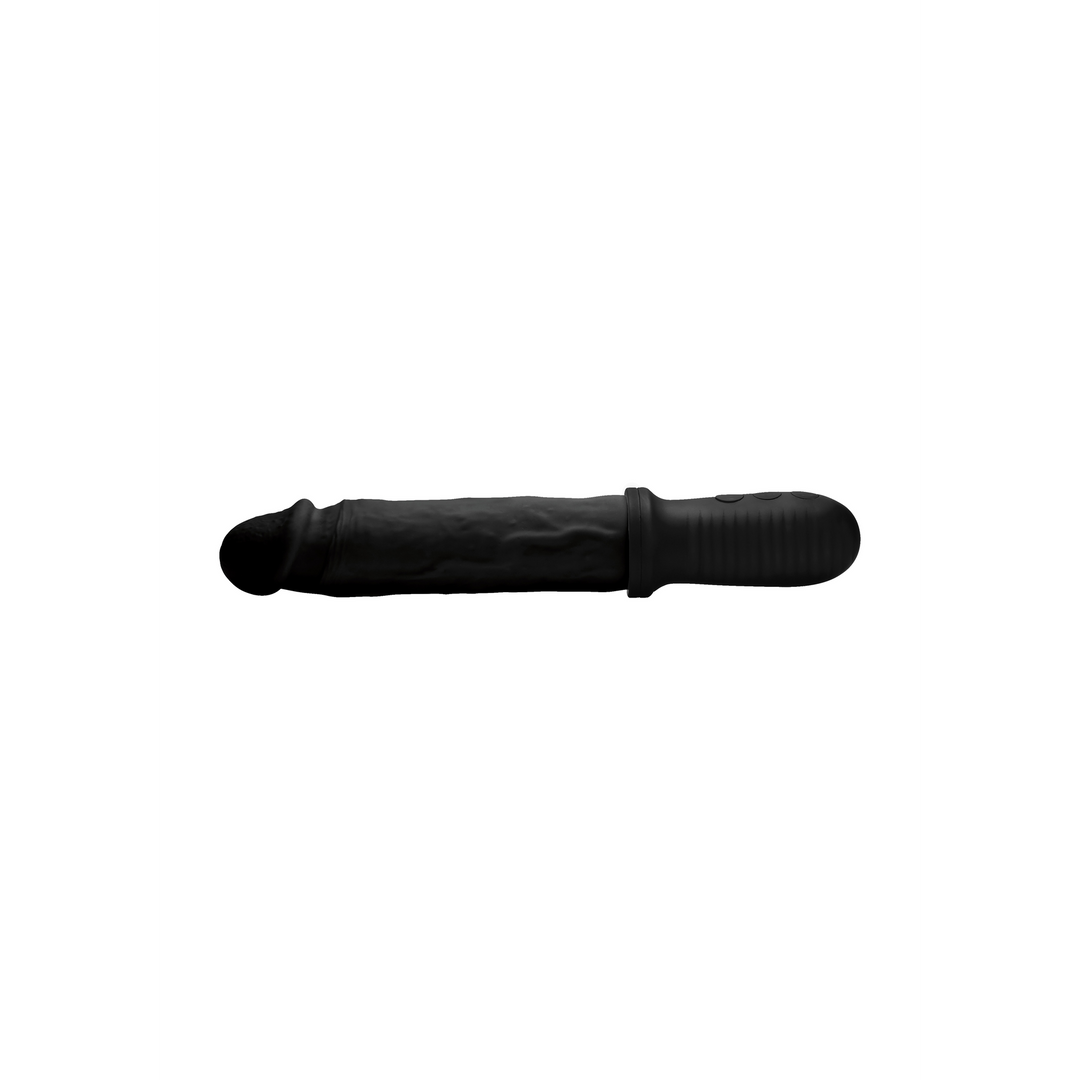 Auto Pounder dildo van TPE met zwart motorgedeelte – perfect voor automatische thrusting Black