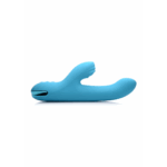 Flexibele silicone vibrator in teal – perfect voor diepe interne stimulatie en clitorale prikkeling teal