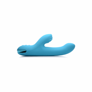 Flexibele silicone vibrator in teal – perfect voor diepe interne stimulatie en clitorale prikkeling teal
