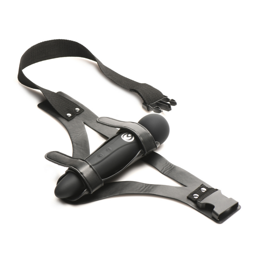 Verstelbare thigh wand harness van vegan leer – ideaal voor handsfree vibratie en penetratiespel