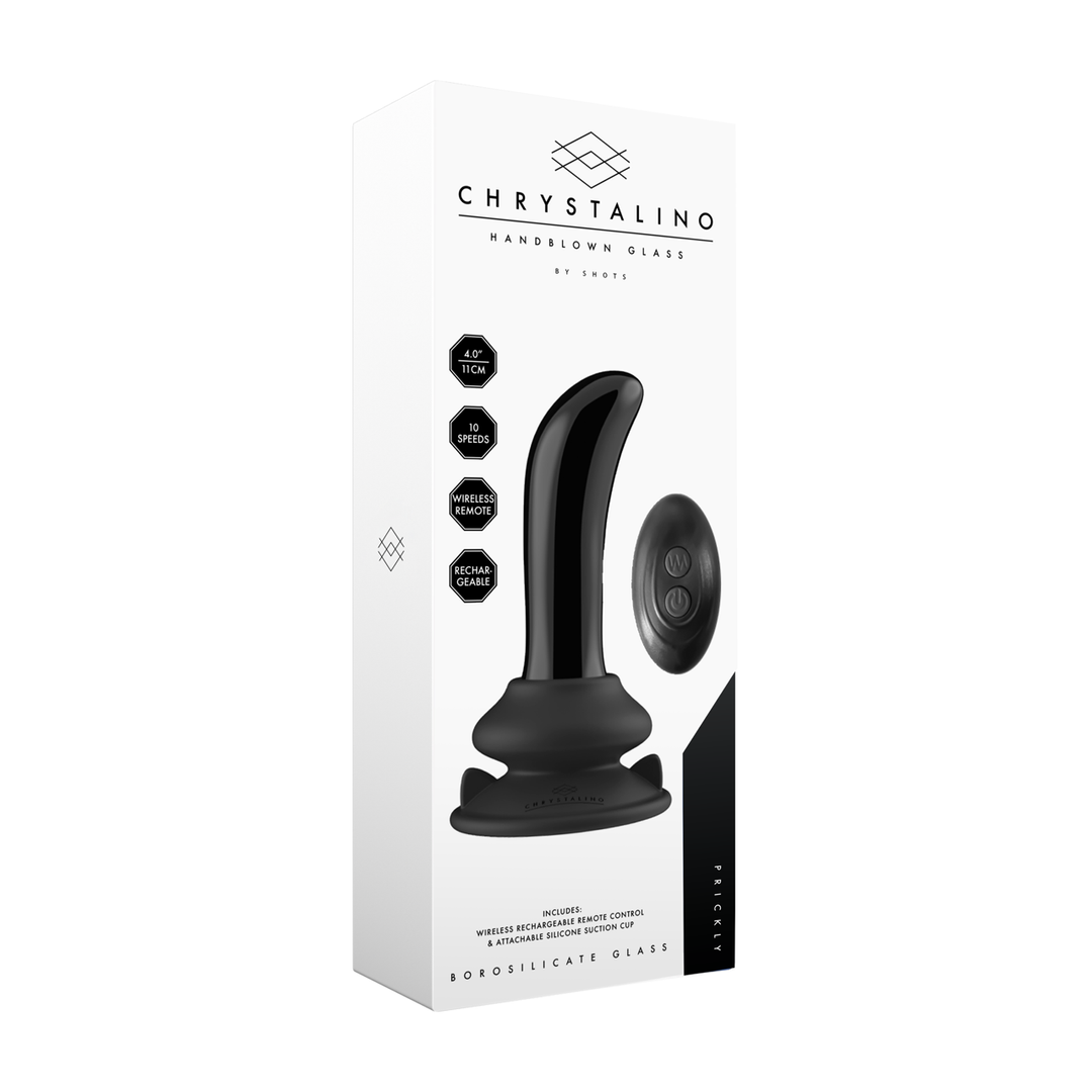 Glazen G-spot vibrator met afstandsbediening – ideaal voor temperatuurspel en gerichte stimulatie