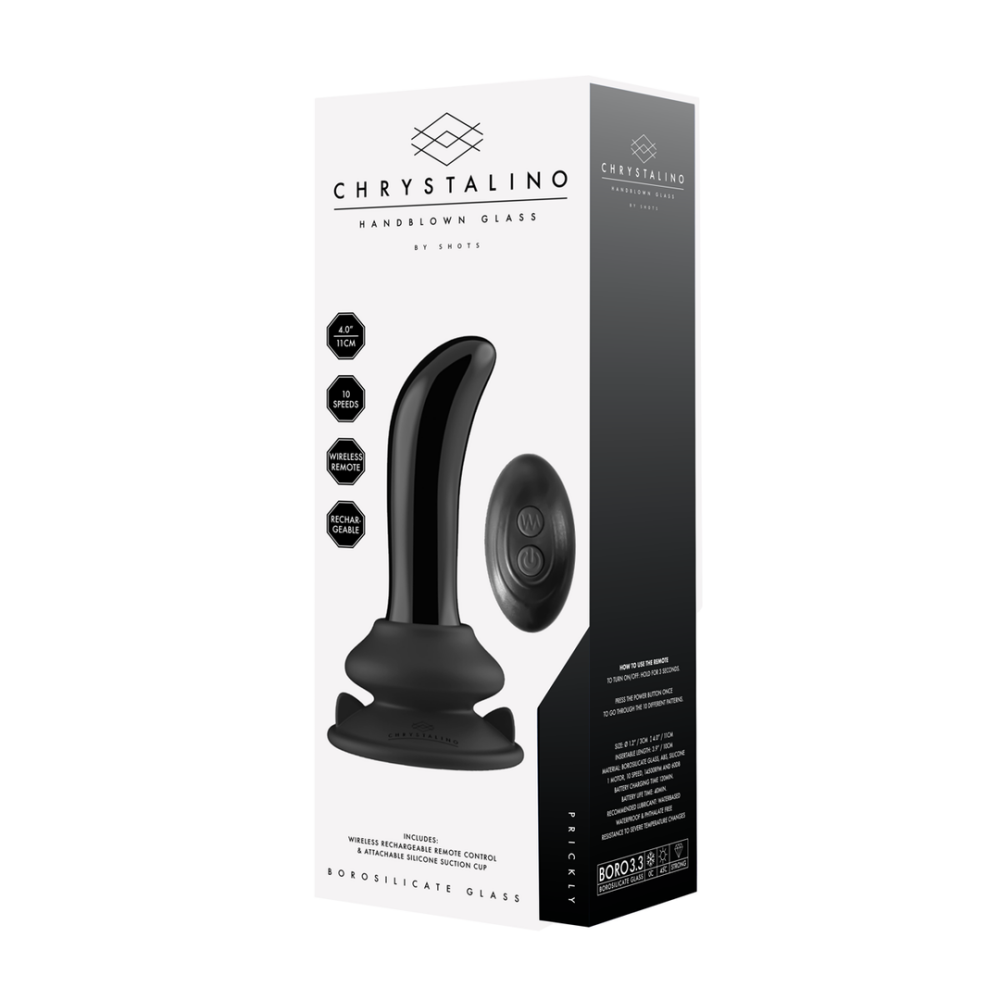 Glazen G-spot vibrator met afstandsbediening – ideaal voor temperatuurspel en gerichte stimulatie