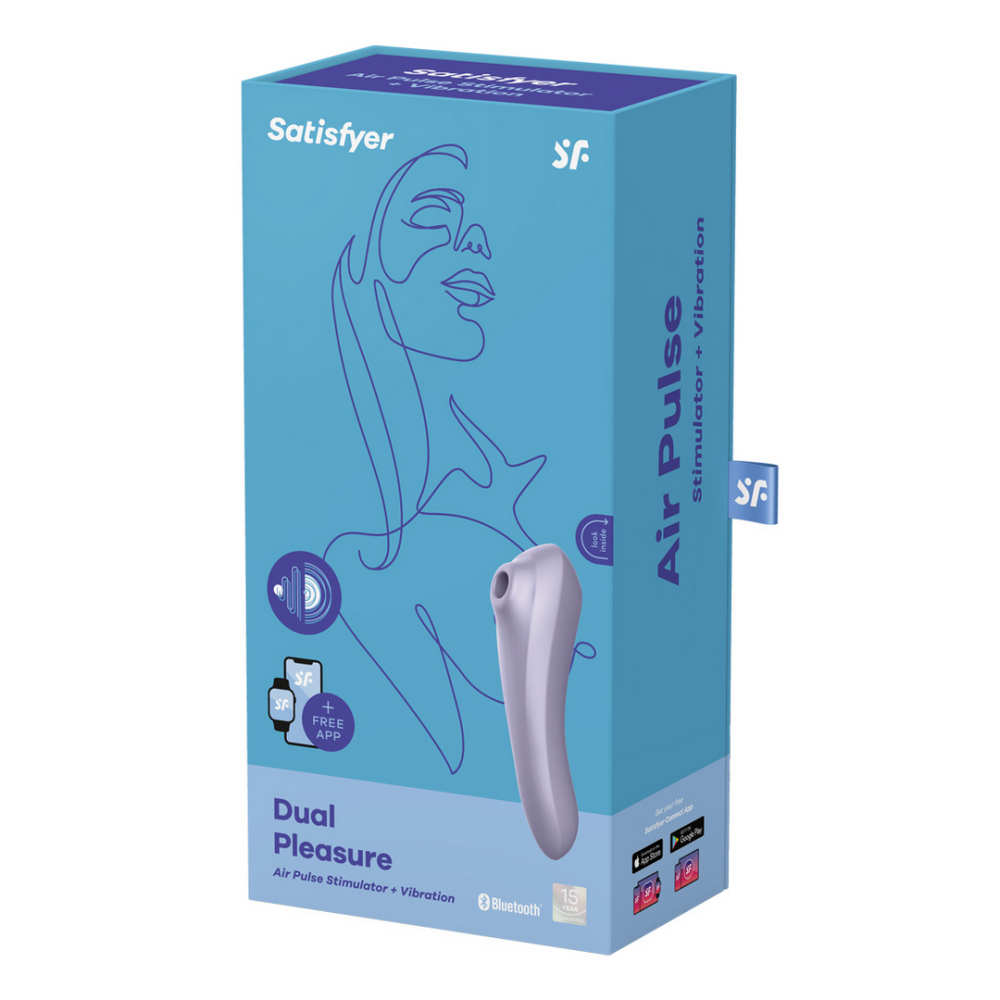 Silicone air pulse vibrator met app – dubbele stimulatie voor diepe gerichte sensatie