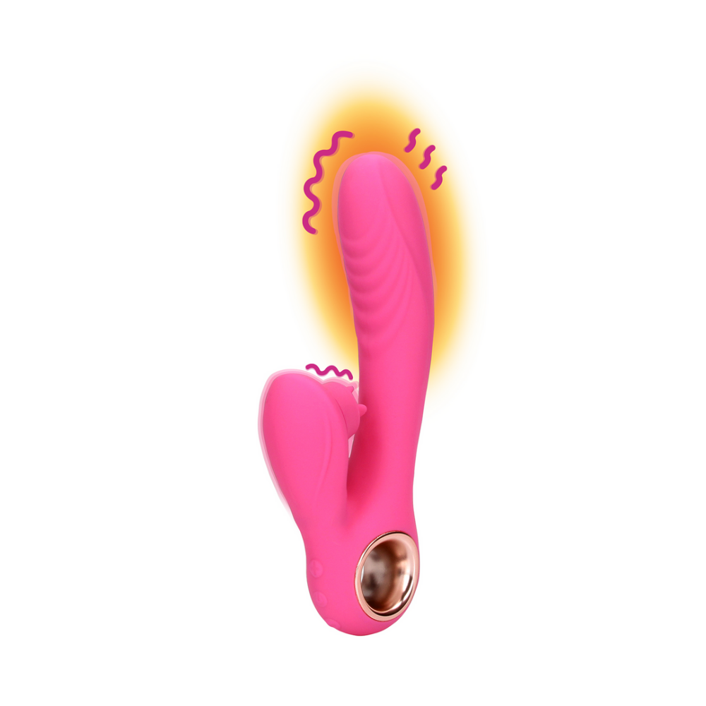 Exuberant Pink rabbit vibrator – tongbeweging en verwarmende functie voor gemengde orgasmes