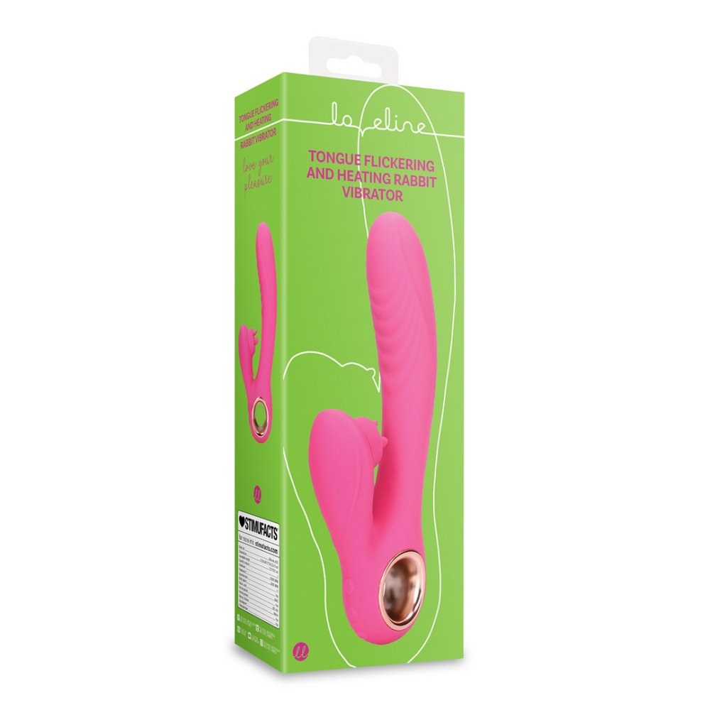 Exuberant Pink rabbit vibrator – tongbeweging en verwarmende functie voor gemengde orgasmes