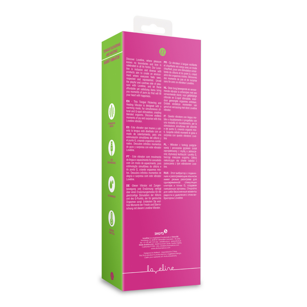 Exuberant Pink rabbit vibrator – tongbeweging en verwarmende functie voor gemengde orgasmes