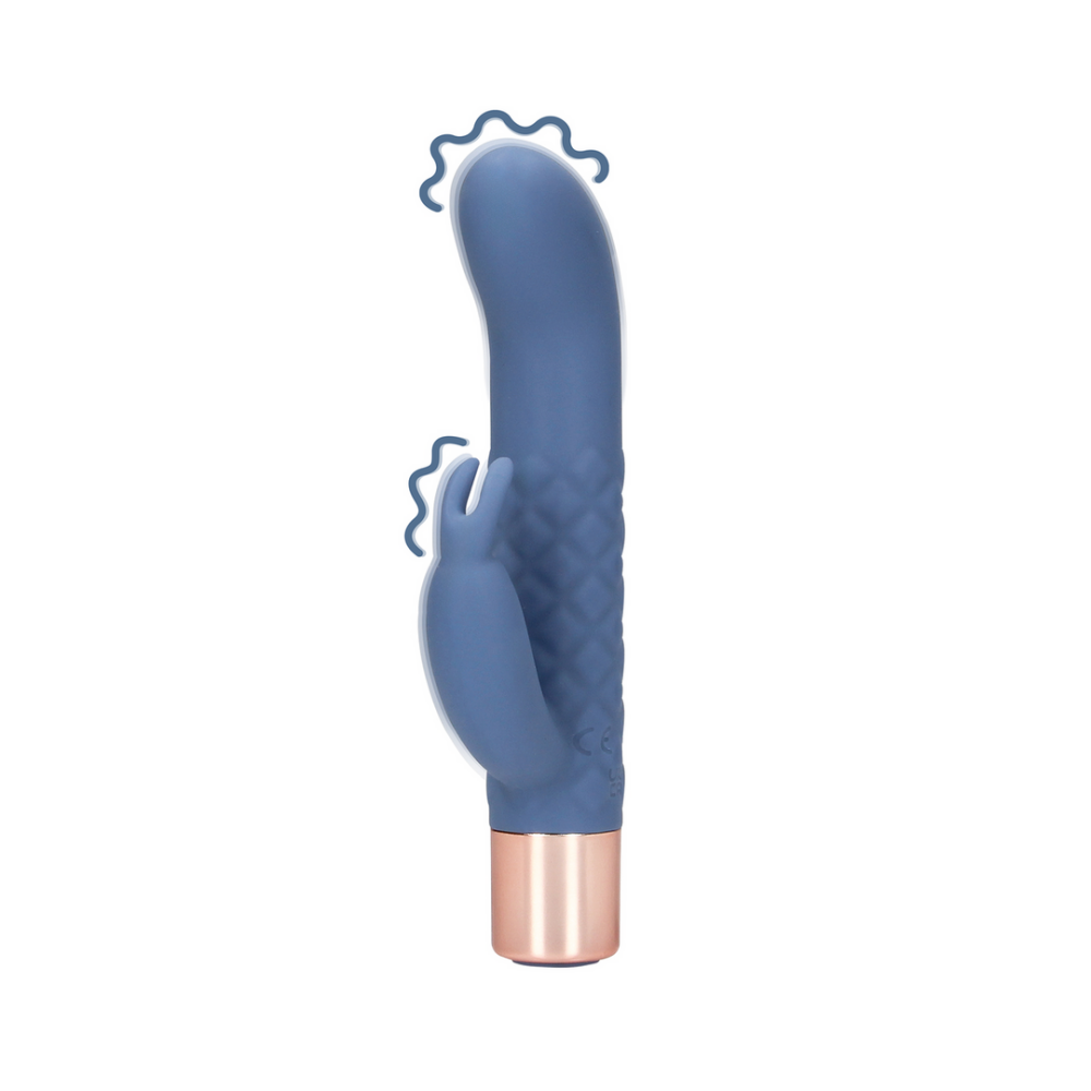 Mini silicone rabbit vibrator – reisformaat dubbele stimulatie voor snelle diepe climaxen