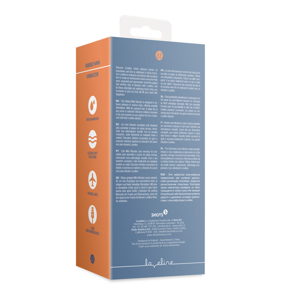 Ribbed Mini vibrator – compacte geribbelde silicone vibrator voor veelzijdige stimulatie