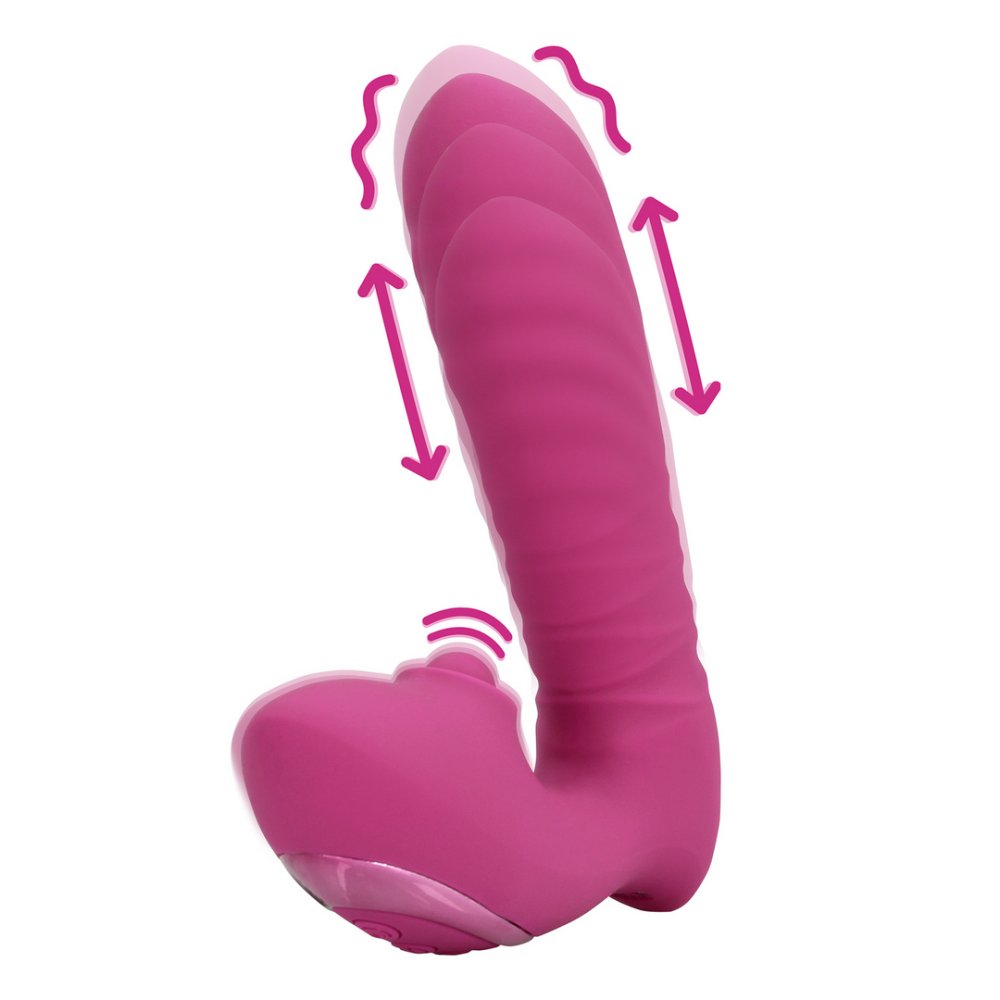 Pulsing Thrust vibrator – silicone toy met stotende G-spotbewegingen voor diepe ritmische stimulatie