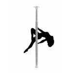 Verstelbare dance pole van metaal – perfect voor striptease en erotische dans
