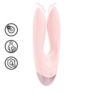 Dual motor vibrator van silicone – perfect voor diepe stimulatie