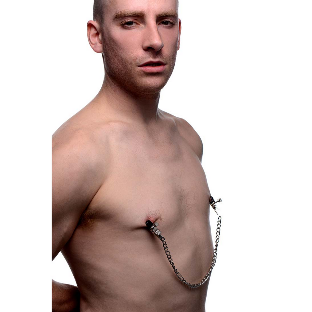 Ox Bull Nose tepelklemmen – verstelbare metalen klemmen met vinyl tips en stevige ketting