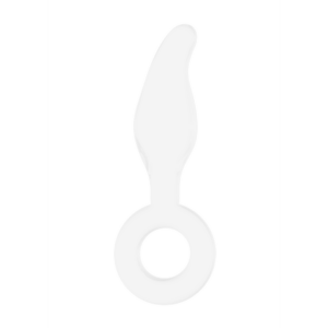 Glazen dildo met ring van borosilicaatglas – perfect voor temperatuurspel en precieze stimulatie