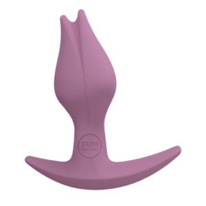 Silicone butt plug met asymmetrische basis – perfect voor vulva bezitters en gelijktijdige penetratie