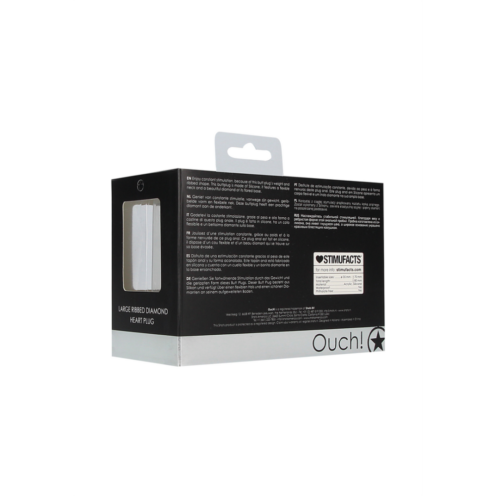 Ribbed Heart Plug L - Afbeelding 3