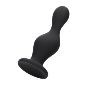 Wave silicone butt plug met zuignap en golvend ontwerp
