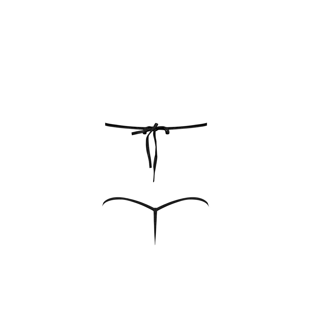 Strappy cage lingerie set in zwart met studs – perfect voor een sensuele fetish-look