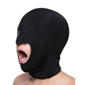 Open mouth spandex gezichtsmasker – perfect voor rollenspel en zichtbeperking