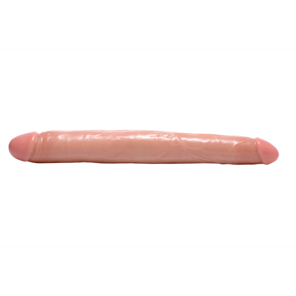 Dubbele realistische dildo van PVC – perfect voor diepe penetratie en duo-spel