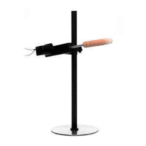 Extreme sex machine met verstelbare thrust en geaderde dildo – perfect voor intense BDSM-penetratie