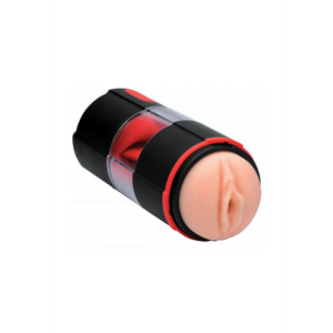 Masturbator met realistische vulva en lickende siliconen tong – perfect voor dubbele stimulatie