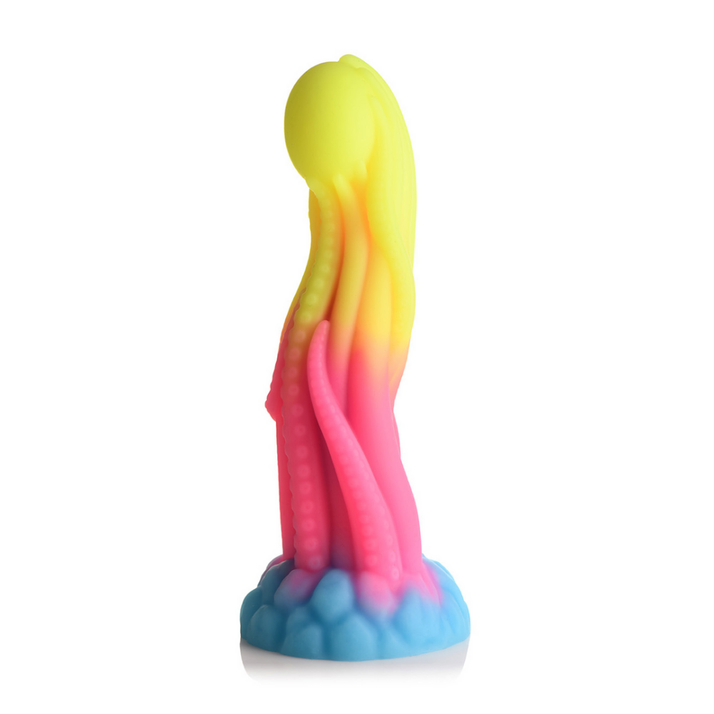 Tentakel dildo van glow-in-the-dark silicone – perfect voor diepe fantasy stimulatie