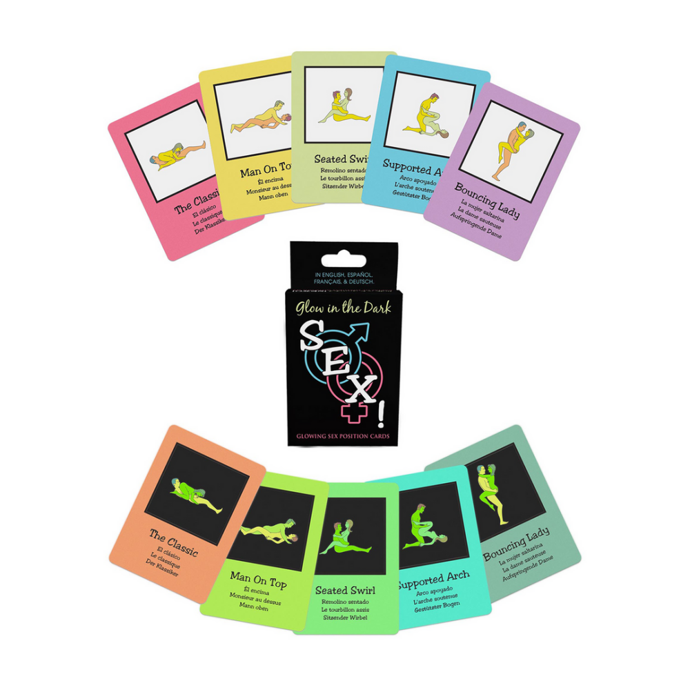 Glow-in-the-dark fantasiekaartspel – perfect voor speelse erotiek in het donker