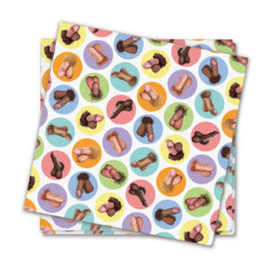 Dirty Penis servetten van 2-laags papier – perfect voor humoristische volwassen feestjes