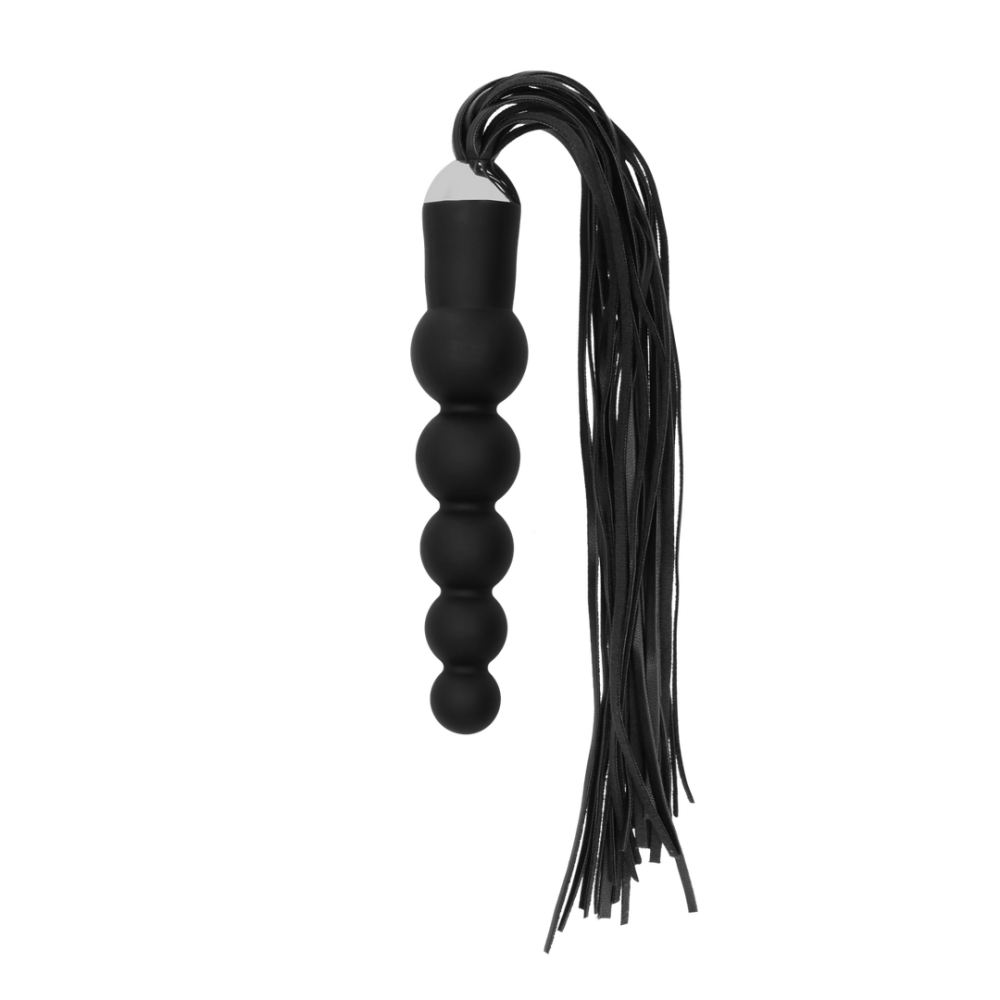 Zweep met silicone dildo-uiteinde – perfect voor BDSM en gecombineerde penetratie