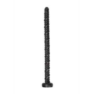 Lange geribbelde anal snake dildo – 55 cm zwarte textuurtoy