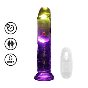 LED Vibrating Dildo 17cm